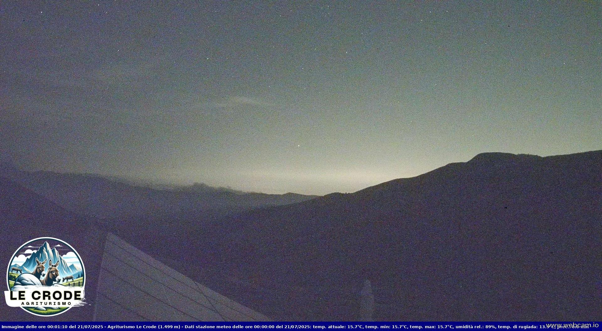time-lapse frame, Agriturismo Le Crode - M. Pizzoc (TV) - 1499 m webcam