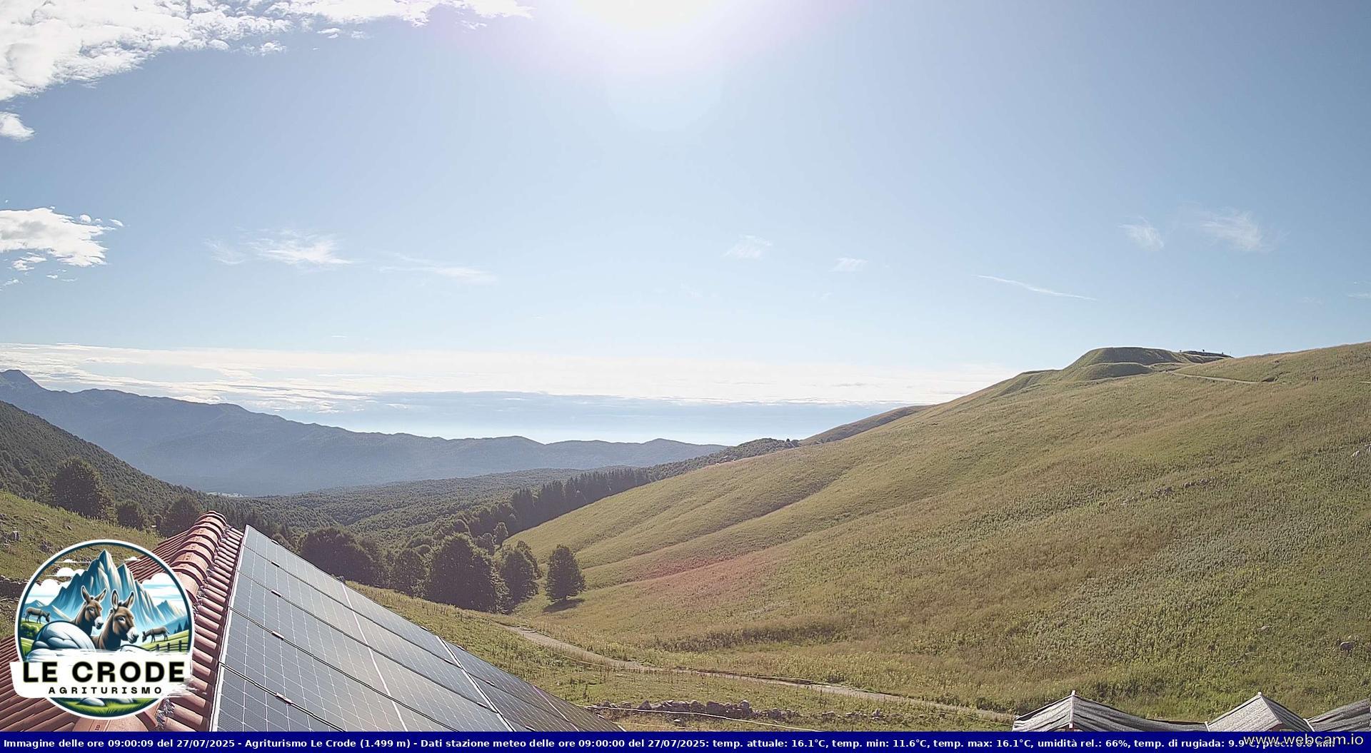 time-lapse frame, Agriturismo Le Crode - M. Pizzoc (TV) - 1499 m webcam