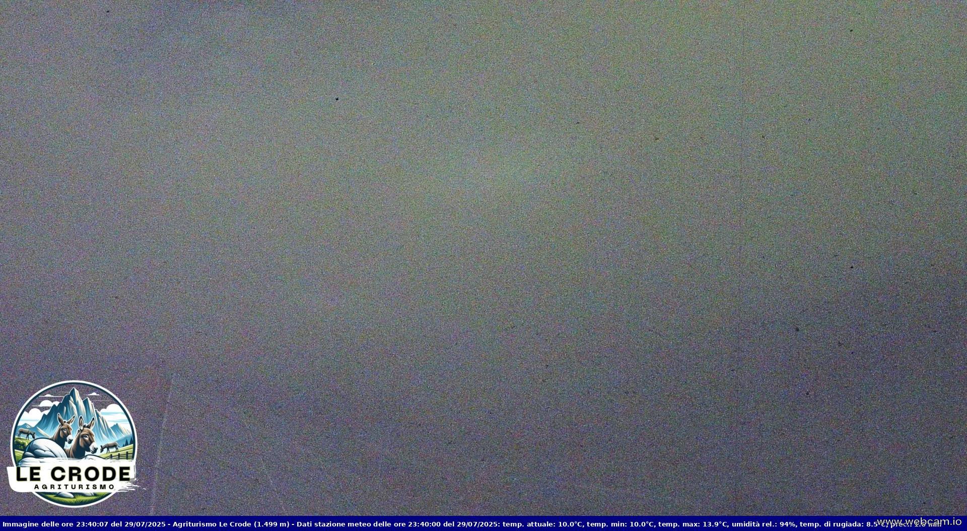 time-lapse frame, Agriturismo Le Crode - M. Pizzoc (TV) - 1499 m webcam
