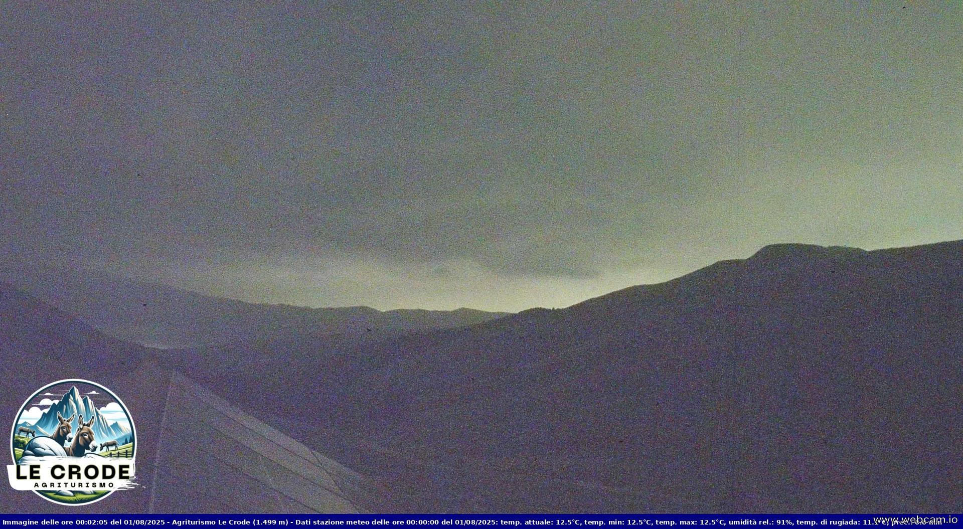 time-lapse frame, Agriturismo Le Crode - M. Pizzoc (TV) - 1499 m webcam