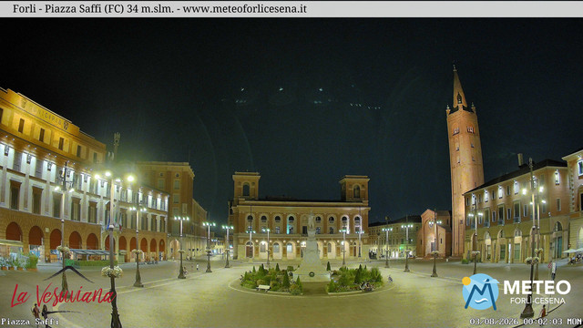 time-lapse frame, Forlì - Piazza Saffi webcam