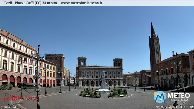 time-lapse frame, Forlì - Piazza Saffi webcam