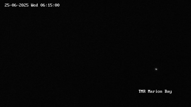 time-lapse frame, TMR - Marion Bay webcam