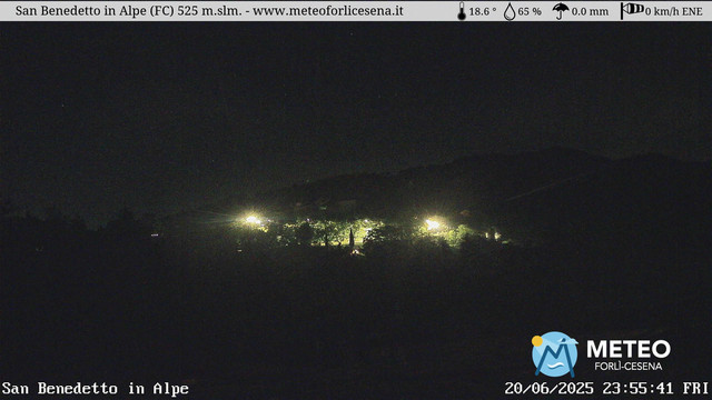 time-lapse frame, San Benedetto in Alpe webcam