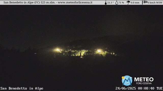 time-lapse frame, San Benedetto in Alpe webcam
