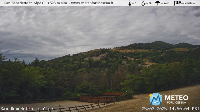 time-lapse frame, San Benedetto in Alpe webcam