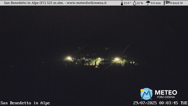 time-lapse frame, San Benedetto in Alpe webcam