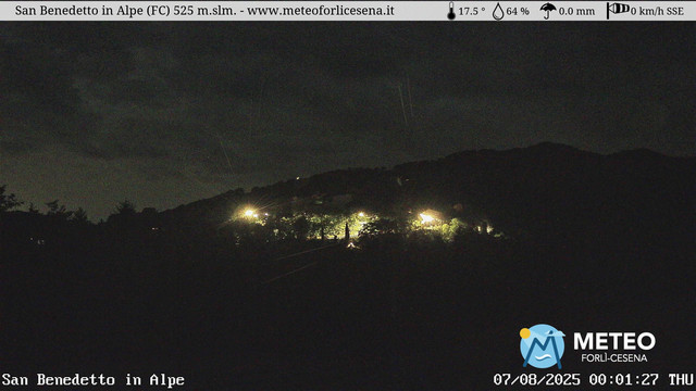 time-lapse frame, San Benedetto in Alpe webcam
