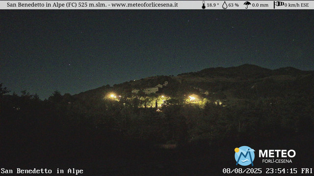 time-lapse frame, San Benedetto in Alpe webcam