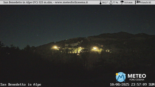 time-lapse frame, San Benedetto in Alpe webcam