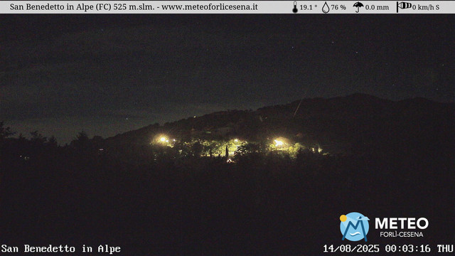 time-lapse frame, San Benedetto in Alpe webcam