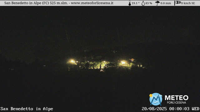 time-lapse frame, San Benedetto in Alpe webcam