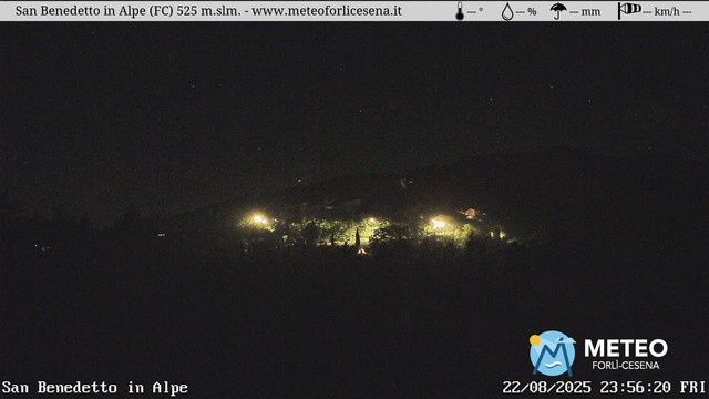 time-lapse frame, San Benedetto in Alpe webcam