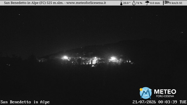 time-lapse frame, San Benedetto in Alpe webcam
