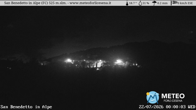 time-lapse frame, San Benedetto in Alpe webcam