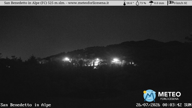 time-lapse frame, San Benedetto in Alpe webcam