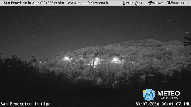 time-lapse frame, San Benedetto in Alpe webcam