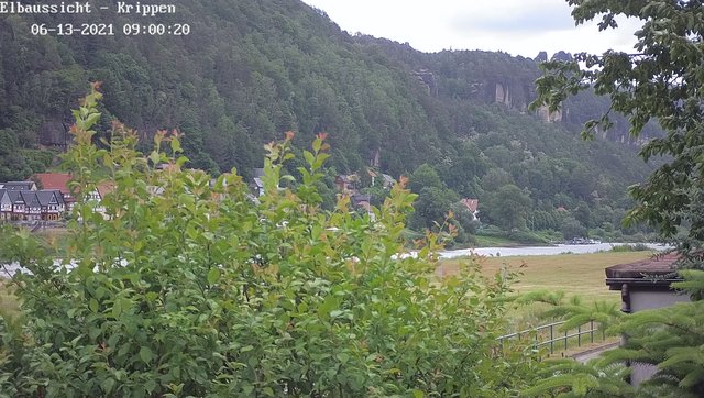 time-lapse frame, Webcam in Bad Schandau Sächsische Schweiz webcam