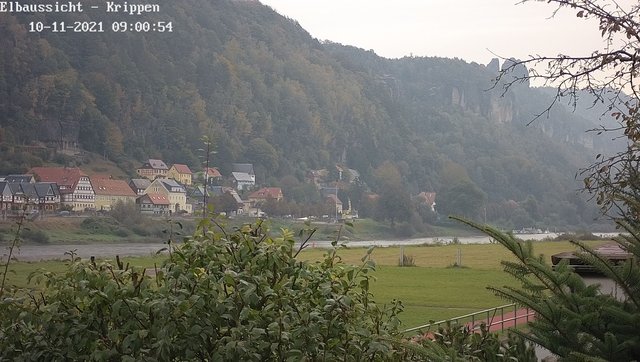 time-lapse frame, Webcam in Bad Schandau Sächsische Schweiz webcam