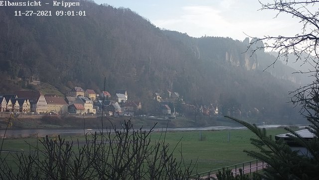 time-lapse frame, Webcam in Bad Schandau Sächsische Schweiz webcam