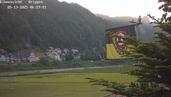 view from Webcam in Bad Schandau Sächsische Schweiz on 2025-05-13
