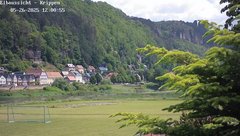 view from Webcam in Bad Schandau Sächsische Schweiz on 2025-05-26
