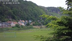 view from Webcam in Bad Schandau Sächsische Schweiz on 2025-05-30