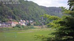 view from Webcam in Bad Schandau Sächsische Schweiz on 2025-06-03