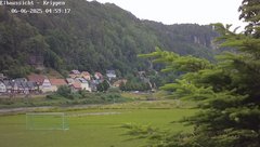 view from Webcam in Bad Schandau Sächsische Schweiz on 2025-06-06