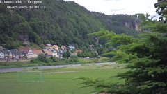 view from Webcam in Bad Schandau Sächsische Schweiz on 2025-06-09