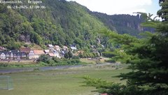 view from Webcam in Bad Schandau Sächsische Schweiz on 2025-06-24
