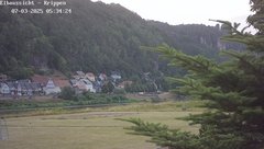 view from Webcam in Bad Schandau Sächsische Schweiz on 2025-07-03