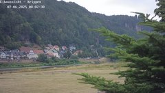 view from Webcam in Bad Schandau Sächsische Schweiz on 2025-07-06