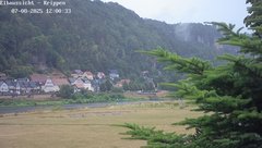 view from Webcam in Bad Schandau Sächsische Schweiz on 2025-07-08
