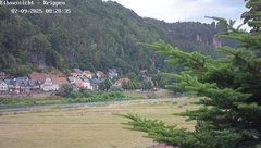 view from Webcam in Bad Schandau Sächsische Schweiz on 2025-07-09