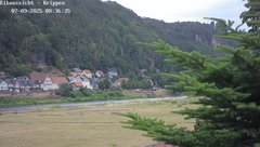 view from Webcam in Bad Schandau Sächsische Schweiz on 2025-07-09