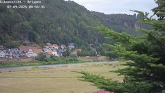 view from Webcam in Bad Schandau Sächsische Schweiz on 2025-07-09
