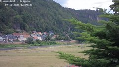 view from Webcam in Bad Schandau Sächsische Schweiz on 2025-07-10