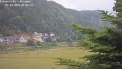 view from Webcam in Bad Schandau Sächsische Schweiz on 2025-07-13