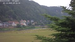 view from Webcam in Bad Schandau Sächsische Schweiz on 2025-07-13