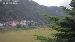 view from Webcam in Bad Schandau Sächsische Schweiz on 2025-07-13