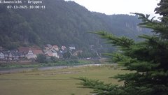 view from Webcam in Bad Schandau Sächsische Schweiz on 2025-07-13