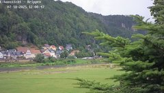 view from Webcam in Bad Schandau Sächsische Schweiz on 2025-07-18