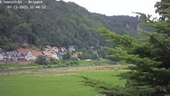 view from Webcam in Bad Schandau Sächsische Schweiz on 2025-07-21