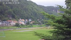 view from Webcam in Bad Schandau Sächsische Schweiz on 2025-07-26