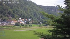 view from Webcam in Bad Schandau Sächsische Schweiz on 2025-07-27