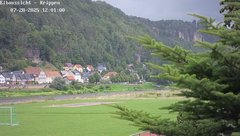 view from Webcam in Bad Schandau Sächsische Schweiz on 2025-07-28