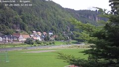 view from Webcam in Bad Schandau Sächsische Schweiz on 2025-07-29