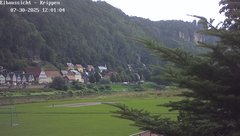 view from Webcam in Bad Schandau Sächsische Schweiz on 2025-07-30