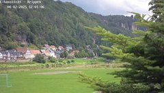 view from Webcam in Bad Schandau Sächsische Schweiz on 2025-08-02